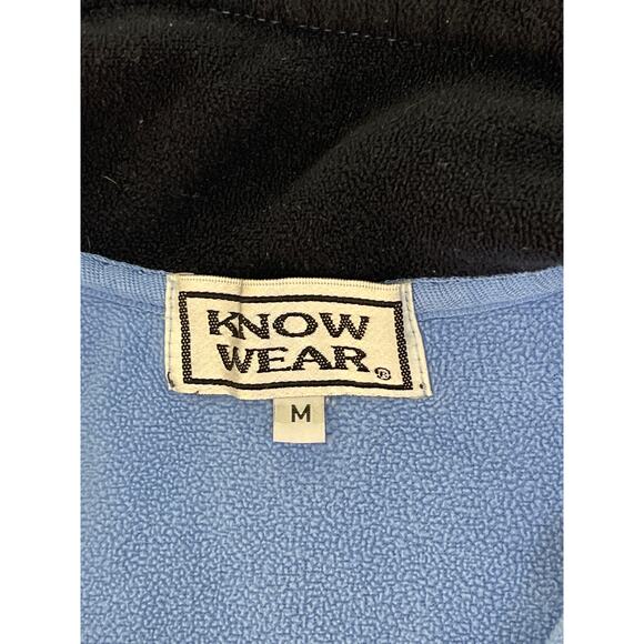 KnowWear Boys Quarter Zip UNC Long Sleeve Jacket with Elastic Cuffs Blue  M - Picture 5 of 10